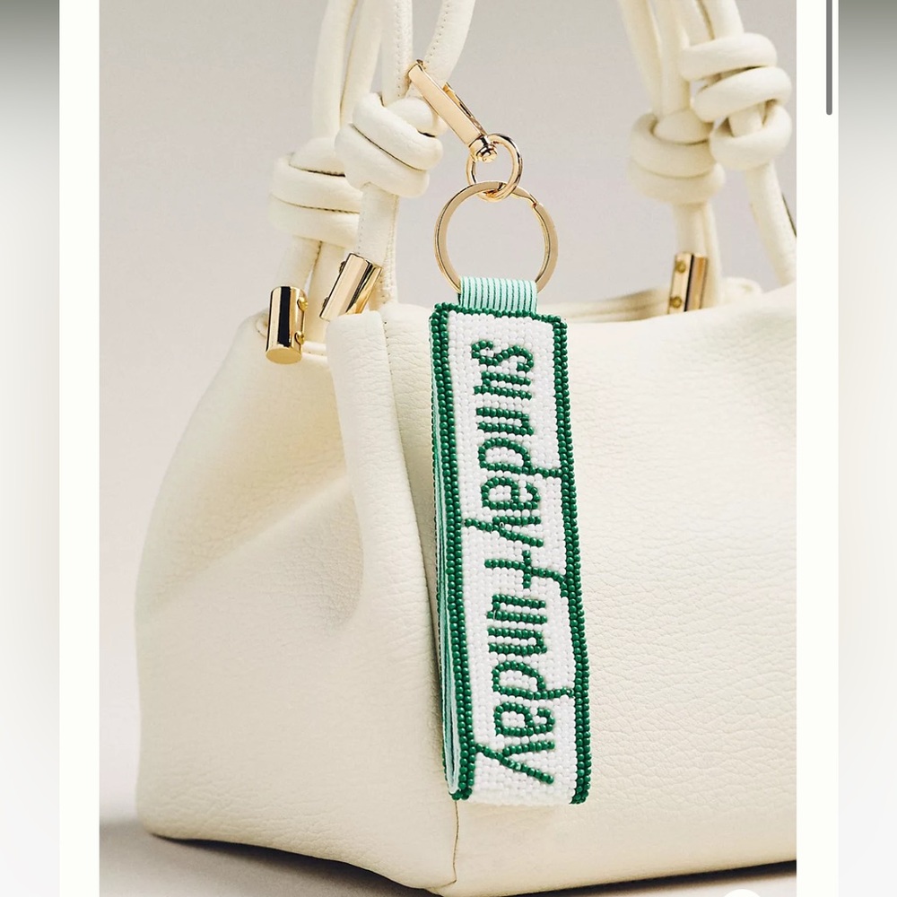 NWT Anthropologie Beaded Game Day Bag Charm